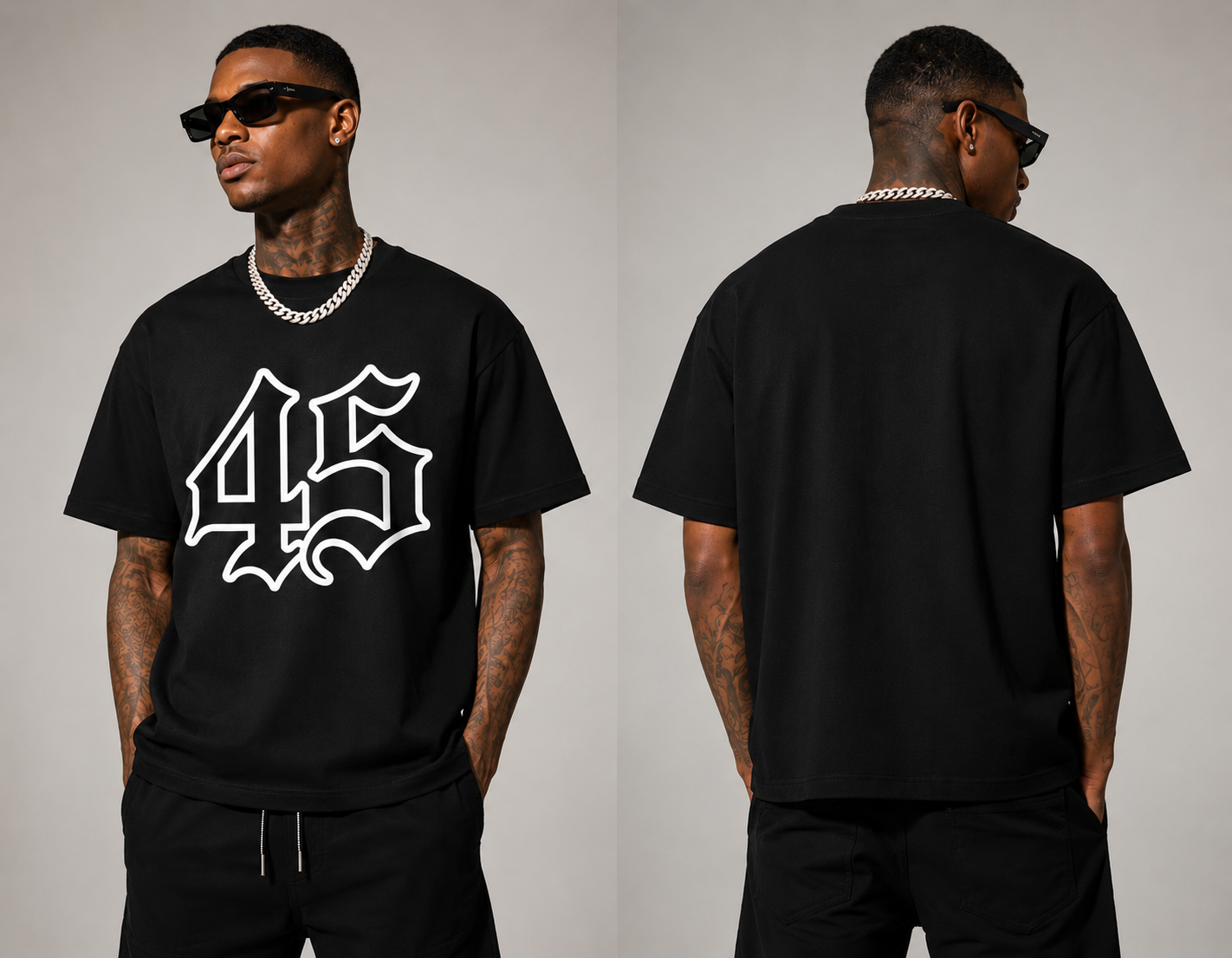 45GETR Heavyweight Oversized Tee